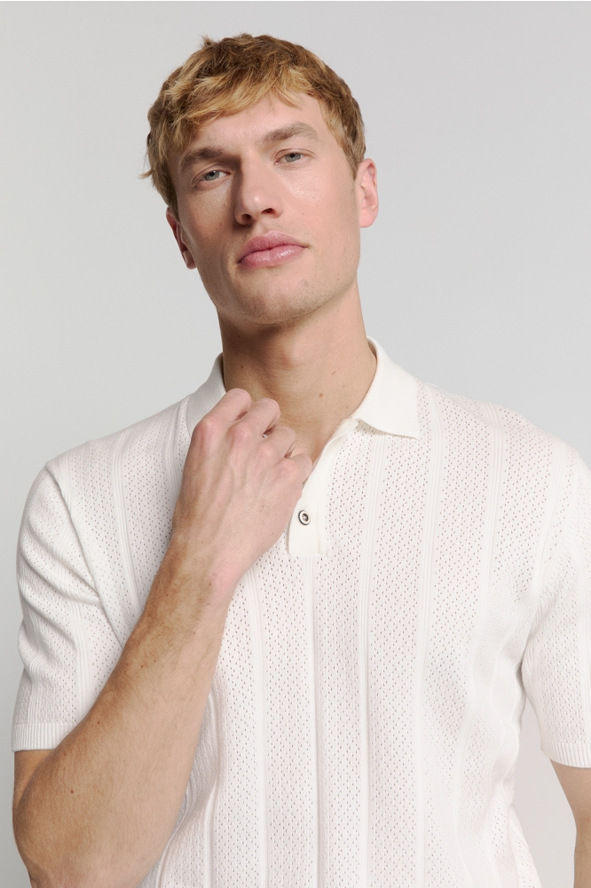 POLO MET KORTE MOUWEN 28240450 011 OFFWHITE